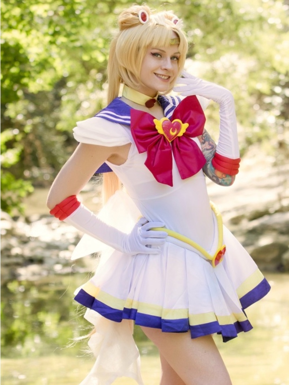 Sailor Moon Super S cosplay w/ wand